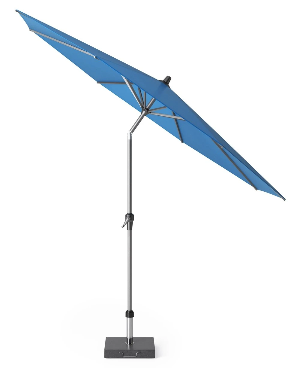 Platinum Middenstokparasol Riva Ø 300 Cm Blauw 2 Platinum Middenstokparasol Riva Ø 300 Cm Blauw - Afbeelding 2