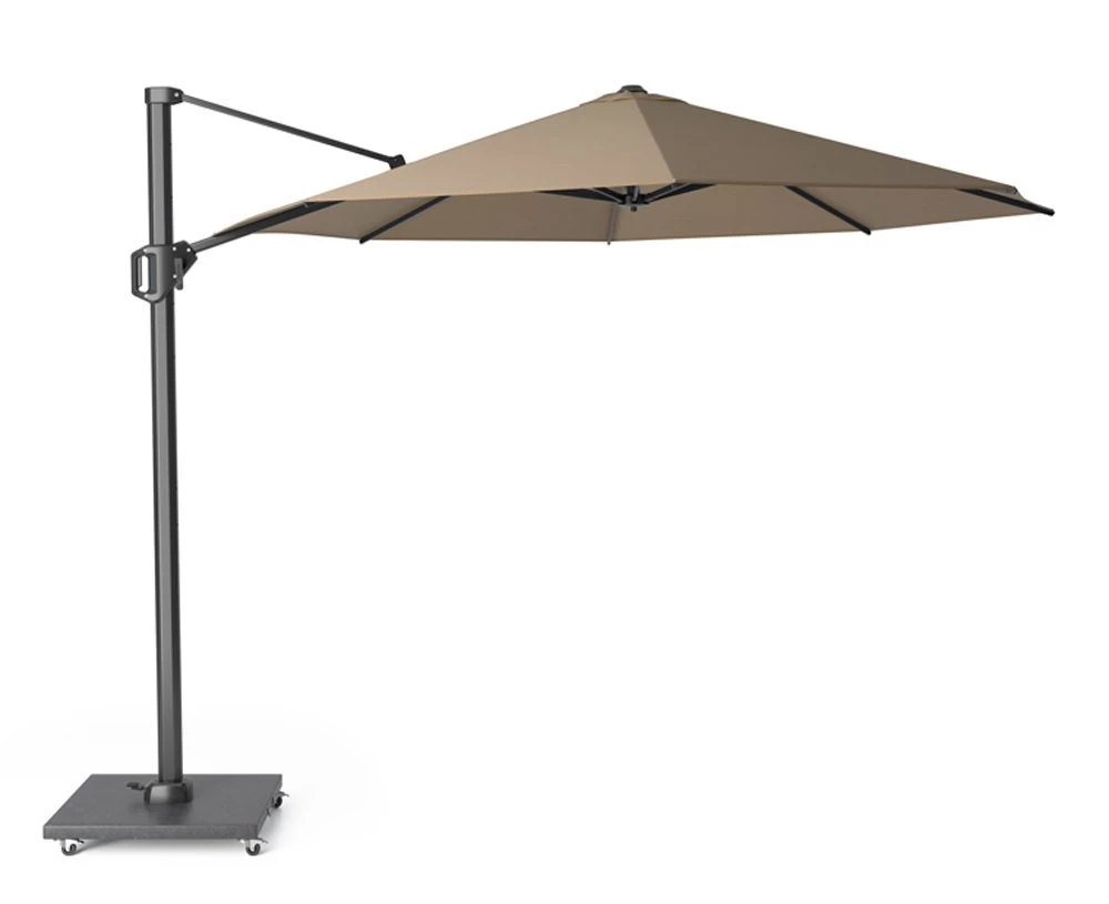 Platinum Zweefparasol Challenger T¹ Ø 350 Cm Taupe 1 Platinum Zweefparasol Challenger T¹ Ø 350 Cm Taupe