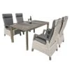 Royal Seasons COSTA DINING Tuinset Met 4 Stoelen