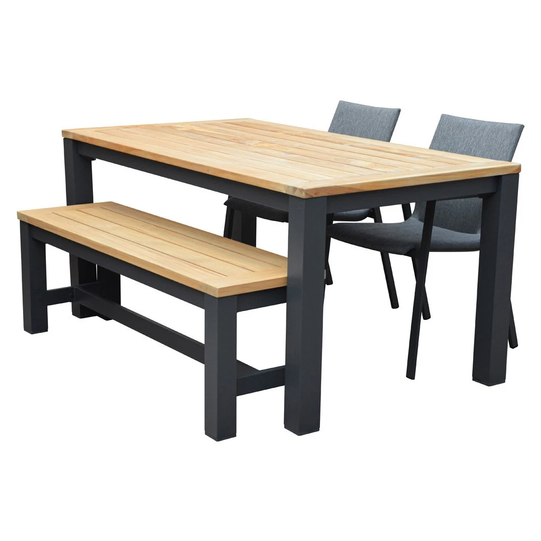 Royal Seasons MADEIRA Stoel-bank Diningset Met 4 Zitplekken 1 Royal Seasons MADEIRA Stoel-bank Diningset Met 4 Zitplekken