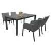 Royal Seasons RONDA Dining Set Met 4 Stoelen